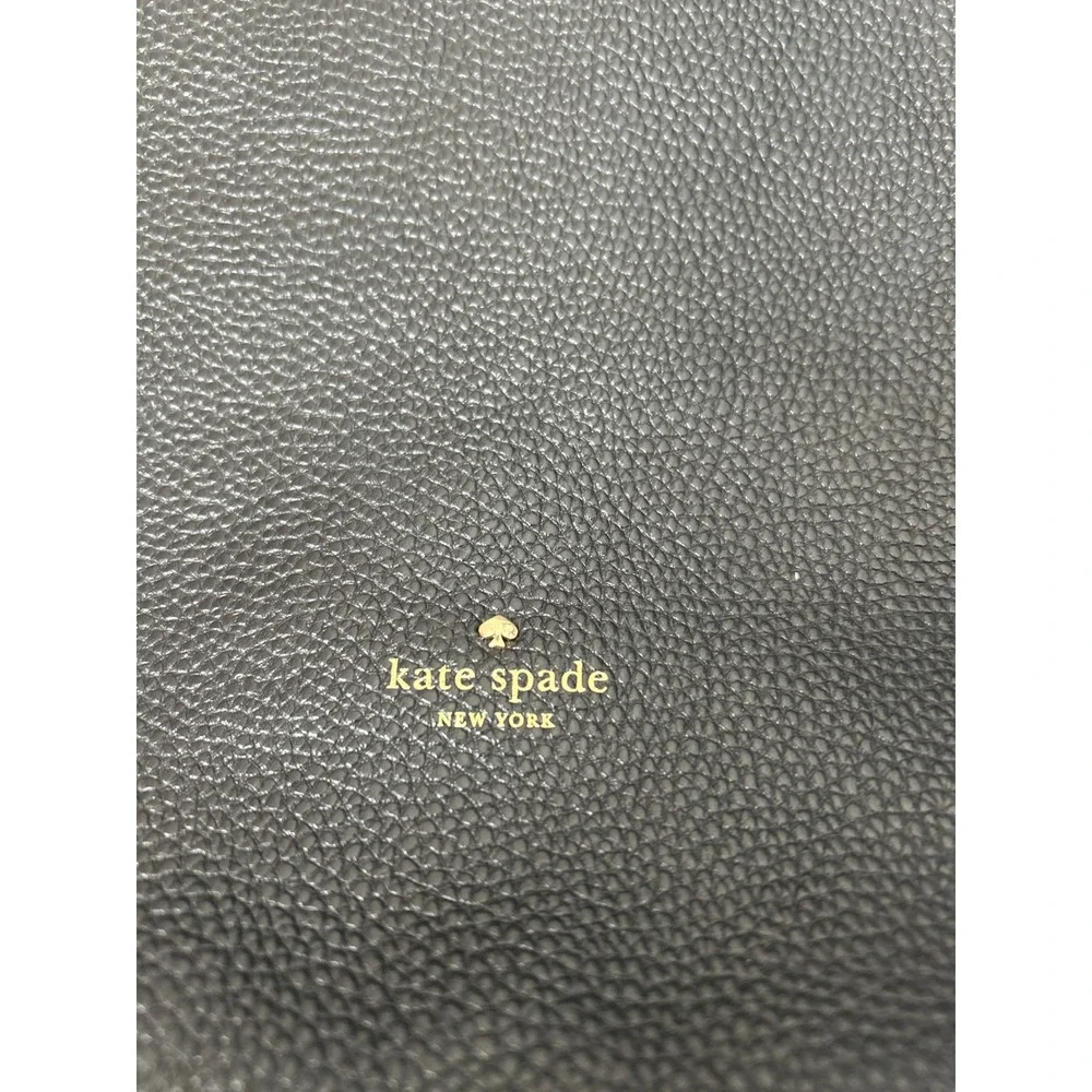 Kate Spade Orchard Street Natalya Black Pebbled Leather Hobo Shoulder Bag Purse